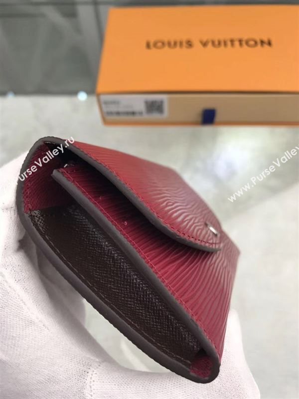 replica Louis Vuitton LV Emilie Wallet Epi Leather Purse Bag Maroon M60851