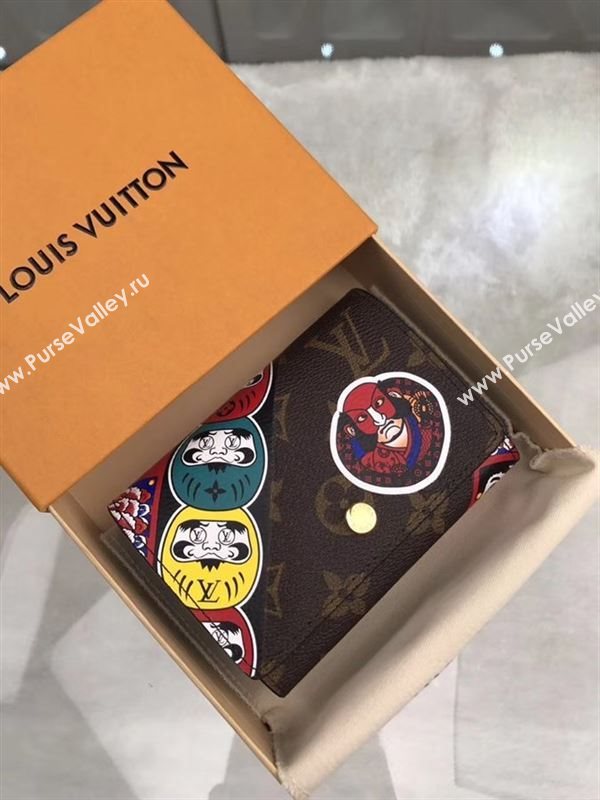 replica Louis Vuitton LV Monogram Victorine Kabuki Wallet Purse Bag Brown M67253