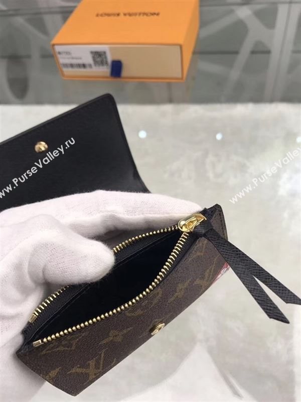 replica Louis Vuitton LV Monogram Victorine Kabuki Wallet Purse Bag Brown M67253