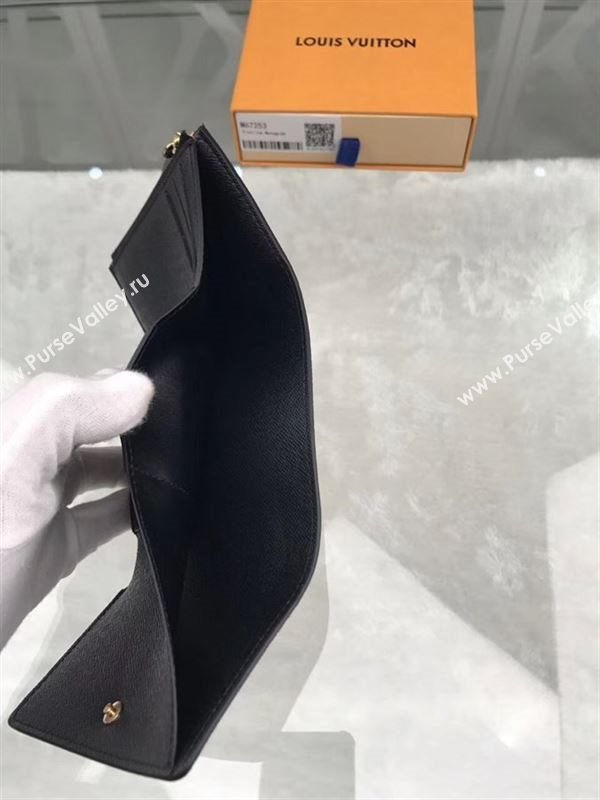 replica Louis Vuitton LV Monogram Victorine Kabuki Wallet Purse Bag Brown M67253