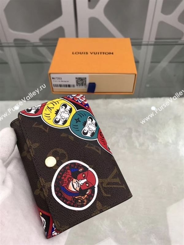 replica Louis Vuitton LV Monogram Victorine Kabuki Wallet Purse Bag Brown M67253