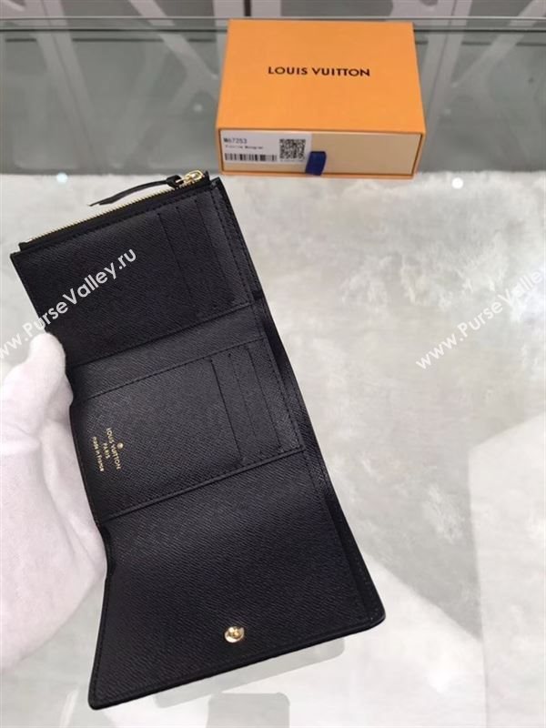 replica Louis Vuitton LV Monogram Victorine Kabuki Wallet Purse Bag Brown M67253