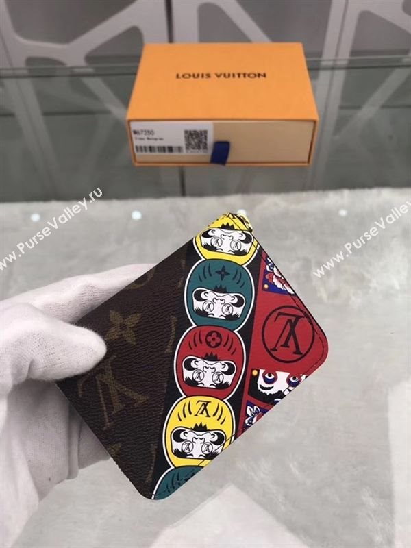 replica Louis Vuitton LV Monogram Zippy Kabuki Coin Purse Wallet Bag Brown M67250