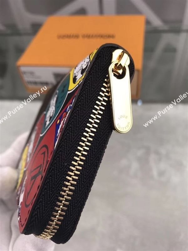 replica Louis Vuitton LV Monogram Zippy Kabuki Coin Purse Wallet Bag Brown M67250