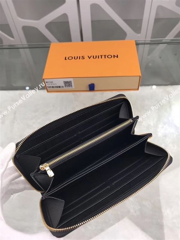 replica Louis Vuitton LV Monogram Zippy Kabuki Wallet Purse Bag Brown M67249