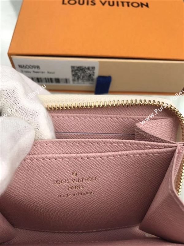 replica Louis Vuitton LV Zippy Coin Purse Wallet Damier Azur Canvas Bag White N60098