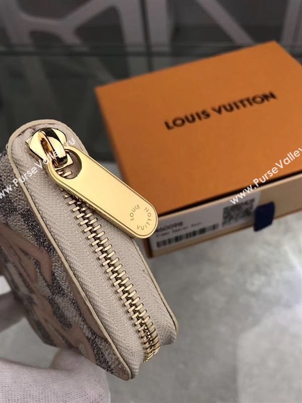 replica Louis Vuitton LV Zippy Coin Purse Wallet Damier Azur Canvas Bag White N60098