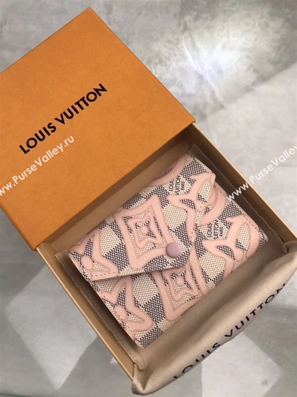 replica Louis Vuitton LV Victorine Wallet Purse Damier Azur Canvas Bag White N60095
