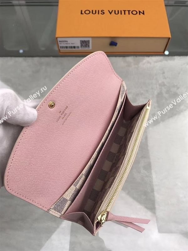 replica Louis Vuitton LV Emilie Wallet Purse Damier Azur Canvas Bag White N60096