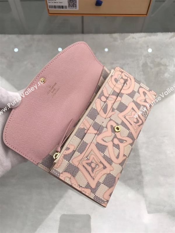 replica Louis Vuitton LV Emilie Wallet Purse Damier Azur Canvas Bag White N60096