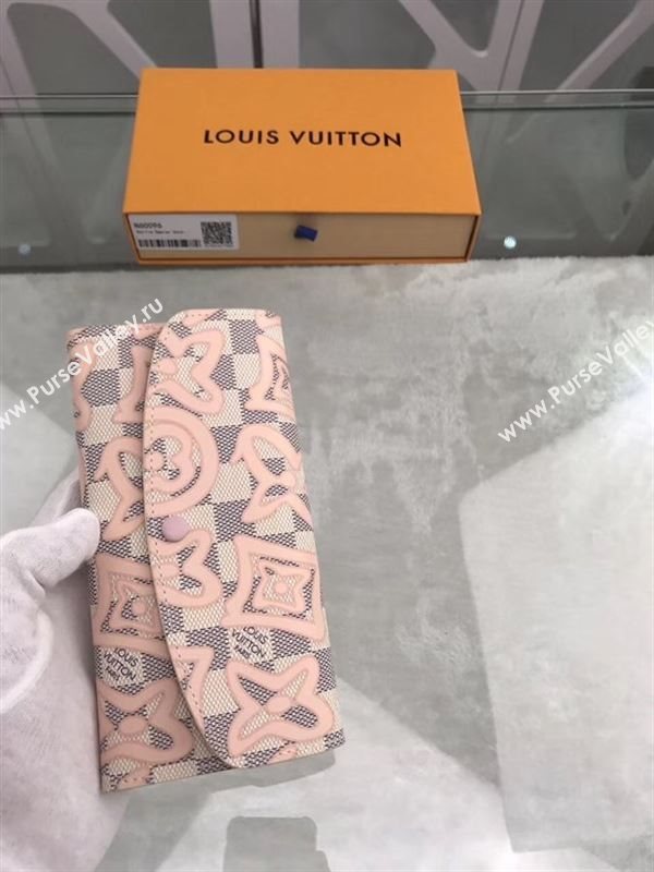 replica Louis Vuitton LV Emilie Wallet Purse Damier Azur Canvas Bag White N60096