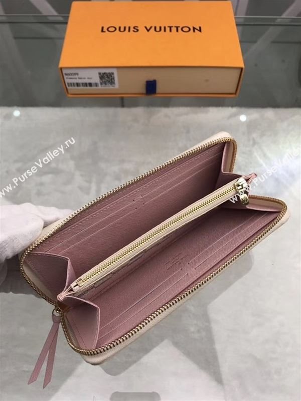 replica Louis Vuitton LV Clemence Wallet Purse Damier Azur Canvas Bag White N60099
