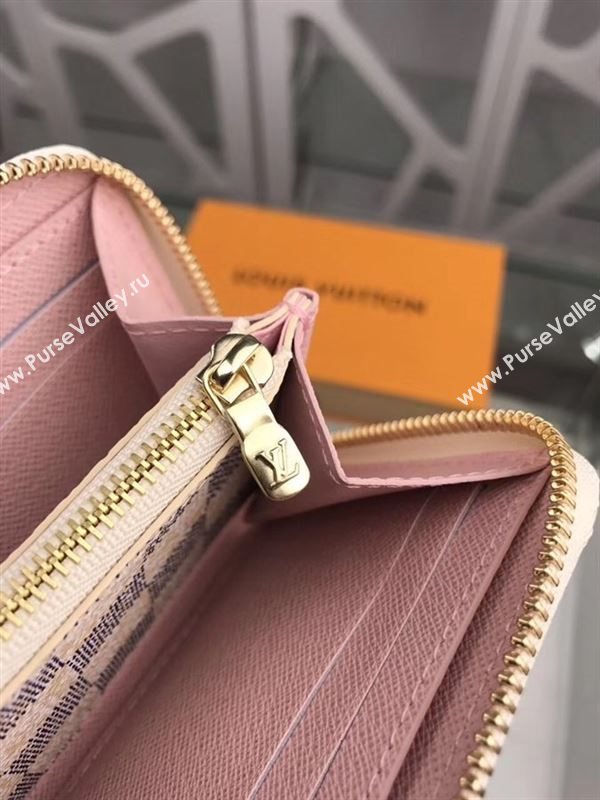 replica Louis Vuitton LV Clemence Wallet Purse Damier Azur Canvas Bag White N60099