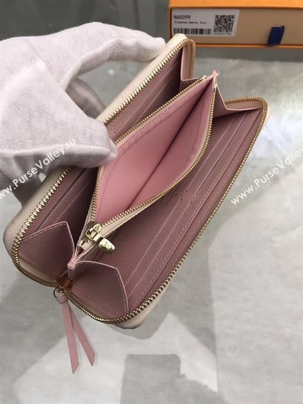 replica Louis Vuitton LV Clemence Wallet Purse Damier Azur Canvas Bag White N60099