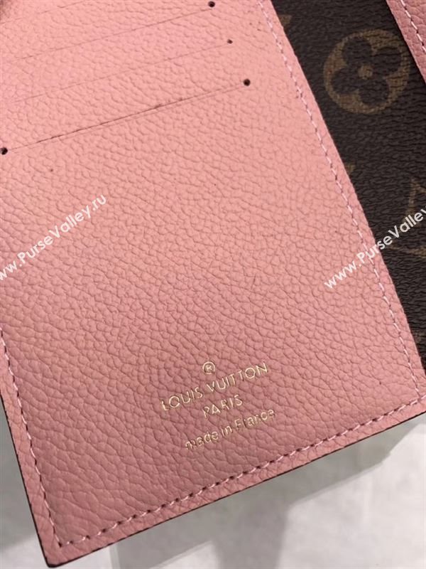 replica Louis Vuitton LV Pallas Short Wallet Monogram Purse Bag Pink M64072