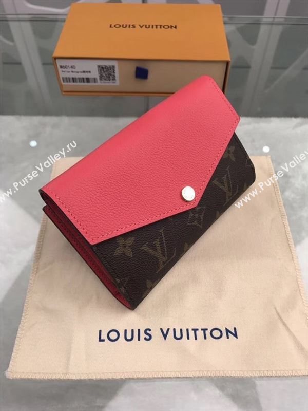 replica Louis Vuitton LV Pallas Short Wallet Monogram Purse Bag Cherry M60140