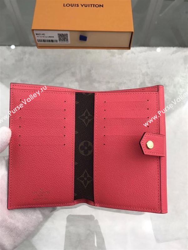 replica Louis Vuitton LV Pallas Short Wallet Monogram Purse Bag Cherry M60140