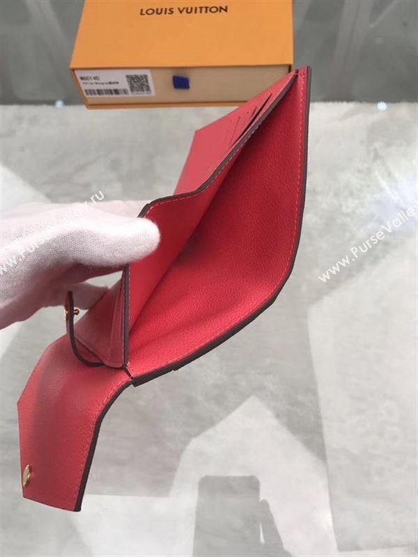 replica Louis Vuitton LV Pallas Short Wallet Monogram Purse Bag Cherry M60140