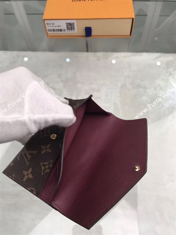 replica Louis Vuitton LV Pallas Short Wallet Monogram Purse Bag Purple M60140