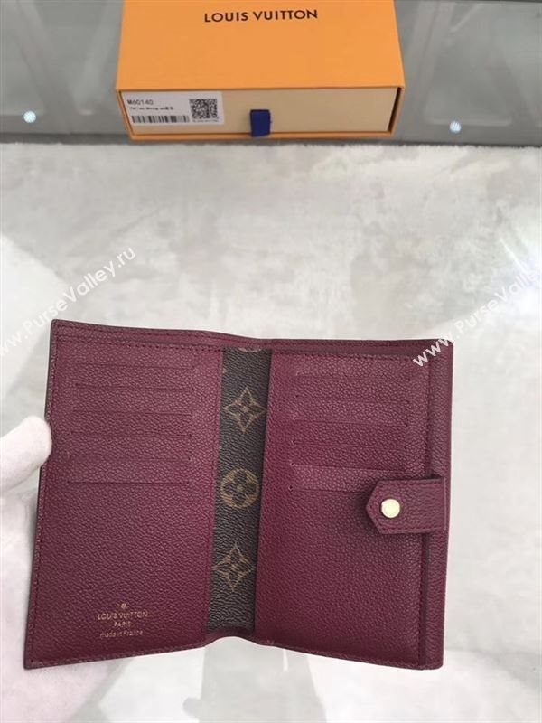 replica Louis Vuitton LV Pallas Short Wallet Monogram Purse Bag Purple M60140