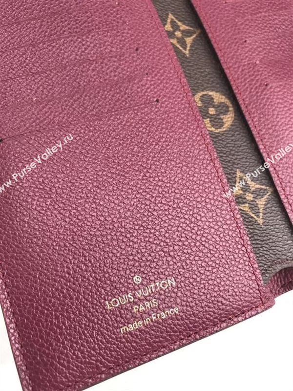 replica Louis Vuitton LV Pallas Short Wallet Monogram Purse Bag Purple M60140