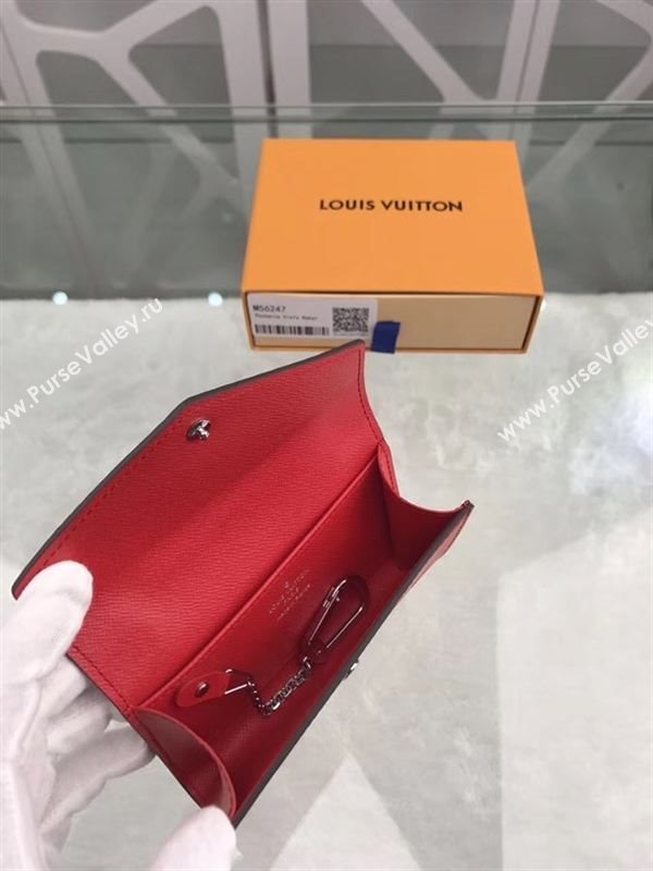 replica Louis Vuitton LV Key Pouch Wallet Epi Leather Purse Bag Red M56247