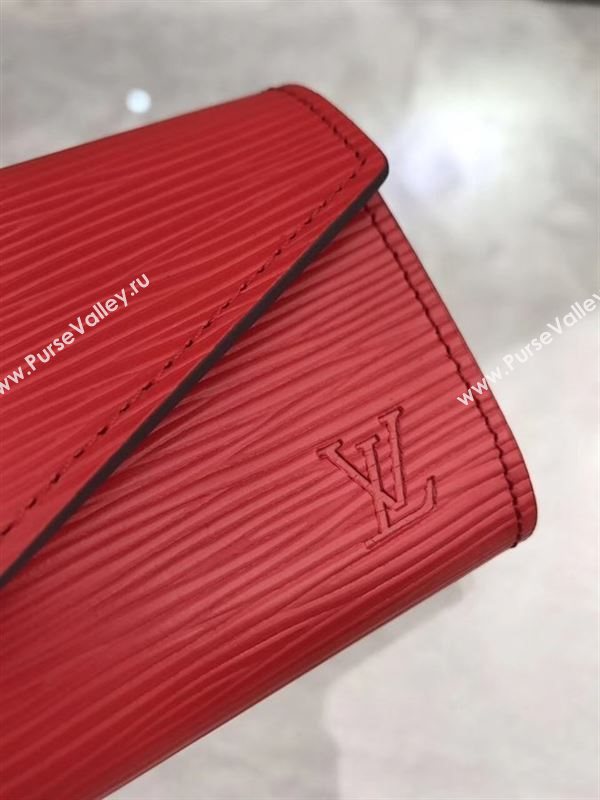 replica Louis Vuitton LV Key Pouch Wallet Epi Leather Purse Bag Red M56247