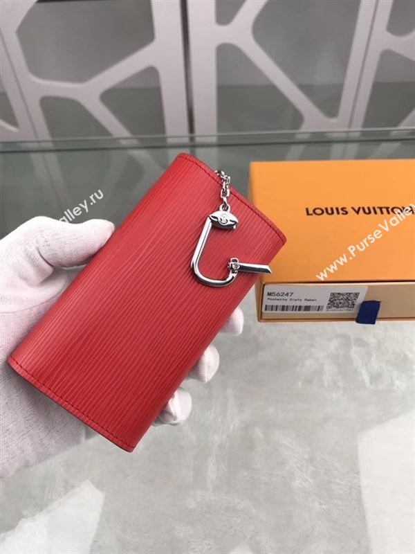 replica Louis Vuitton LV Key Pouch Wallet Epi Leather Purse Bag Red M56247