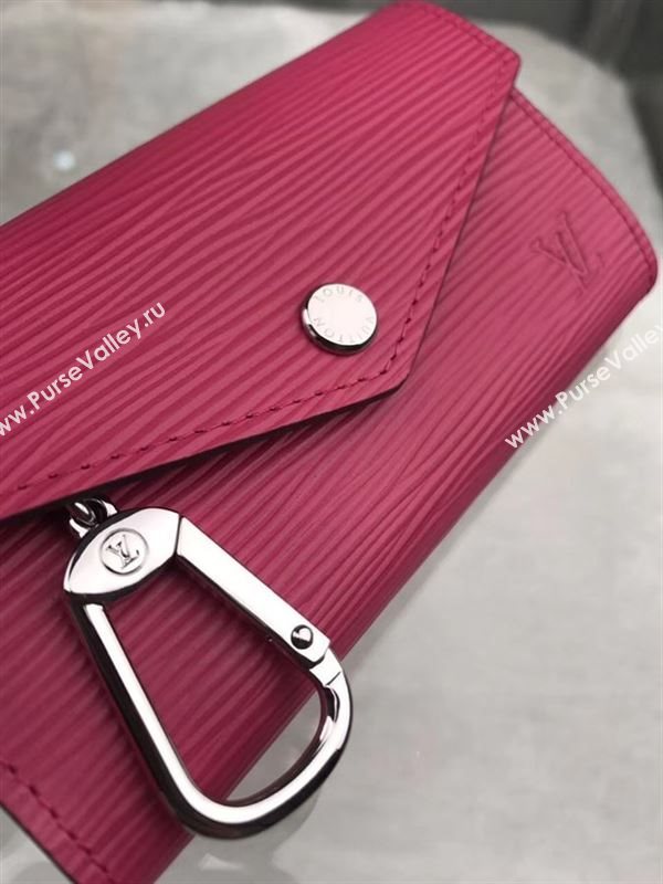 replica Louis Vuitton LV Key Pouch Wallet Epi Leather Purse Bag Rose M56246