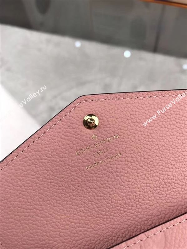 replica Louis Vuitton LV Monogram Key Pouch Wallet Real Leather Purse Bag Pink M61247