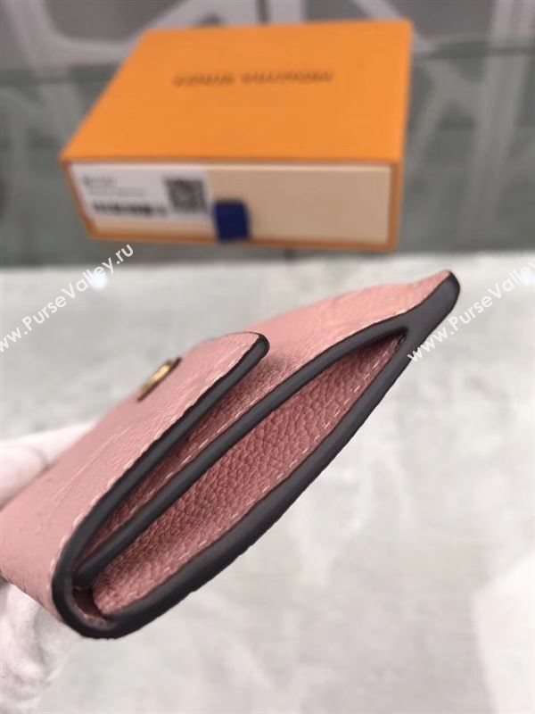 replica Louis Vuitton LV Monogram Key Pouch Wallet Real Leather Purse Bag Pink M61247
