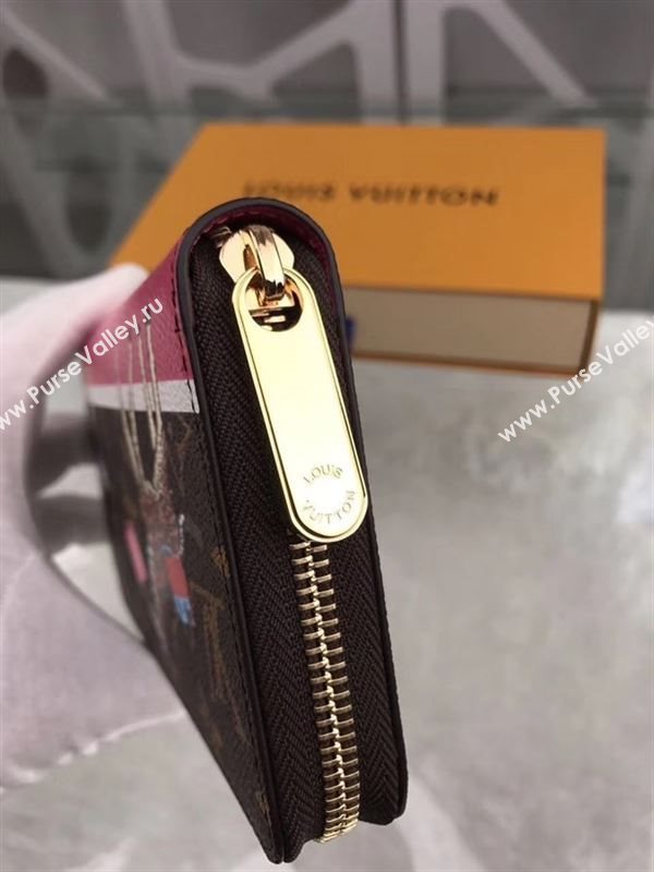 replica Louis Vuitton LV Monogram Zippy Wallet Giraffe Purse Bag Brown M62085