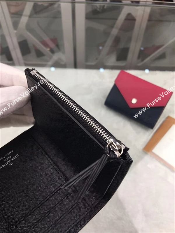 replica Louis Vuitton LV Victorine Epi Leather Wallet Purse Bag Black M62173