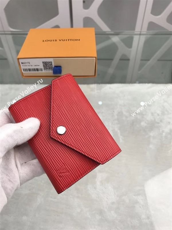 replica Louis Vuitton LV Victorine Epi Leather Wallet Purse Bag Red M62172