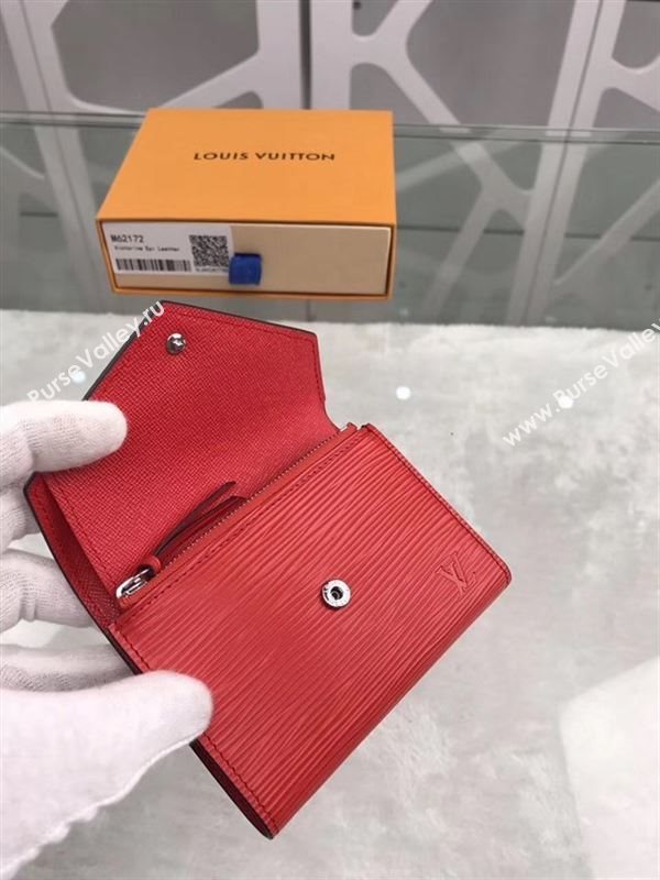 replica Louis Vuitton LV Victorine Epi Leather Wallet Purse Bag Red M62172