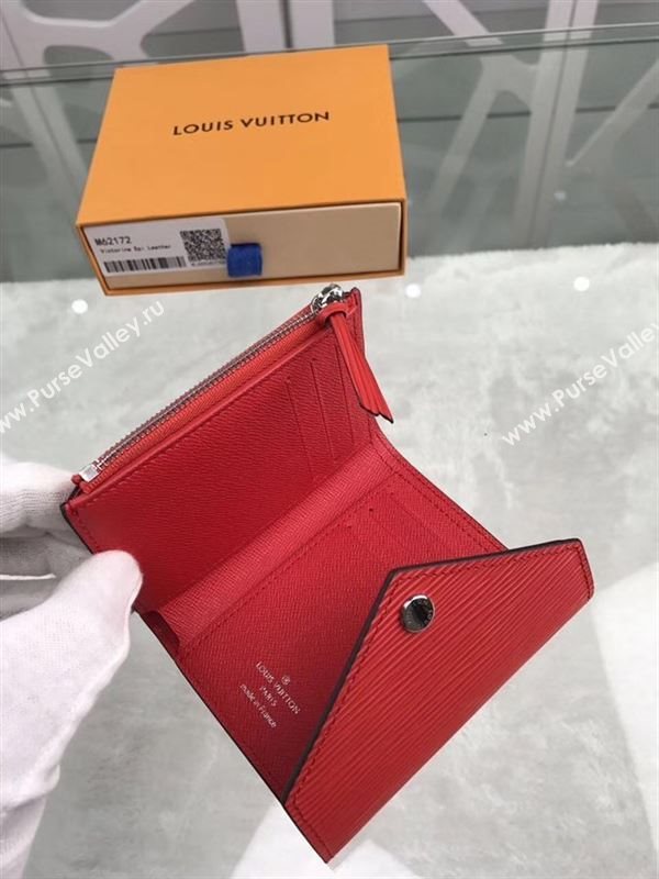replica Louis Vuitton LV Victorine Epi Leather Wallet Purse Bag Red M62172