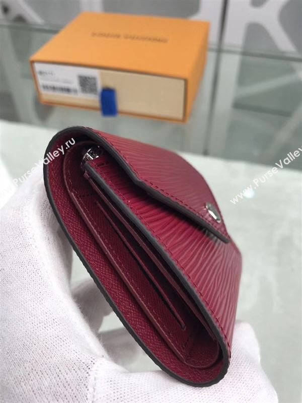 replica Louis Vuitton LV Victorine Epi Leather Wallet Purse Bag Maroon M62171