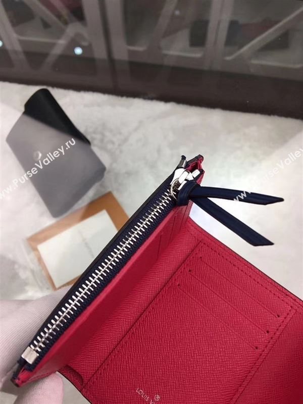 replica Louis Vuitton LV Victorine Epi Leather Wallet Purse Bag Navy and Pink M62204