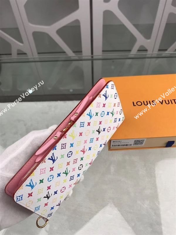 replica Louis Vuitton LV Double Zippy Wallet Monogram Purse Bag White M93751