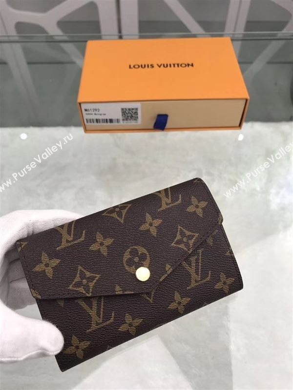 replica Louis Vuitton LV Monogram Victorine Wallet Purse Bag Brown M61292