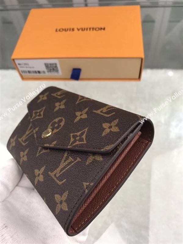 replica Louis Vuitton LV Monogram Victorine Wallet Purse Bag Brown M61292