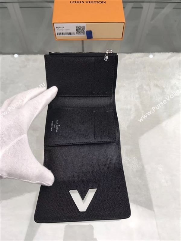 replica Louis Vuitton LV Twist Compact Wallet Epi Leather Purse Bag Black M64414