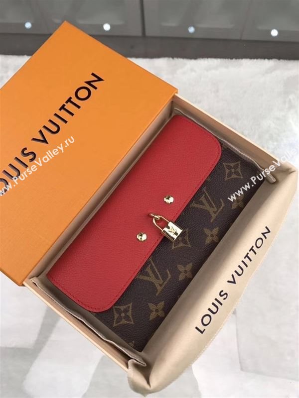 replica Louis Vuitton LV Venus Wallet Monogram Real Leather Purse Bag M61836 Red