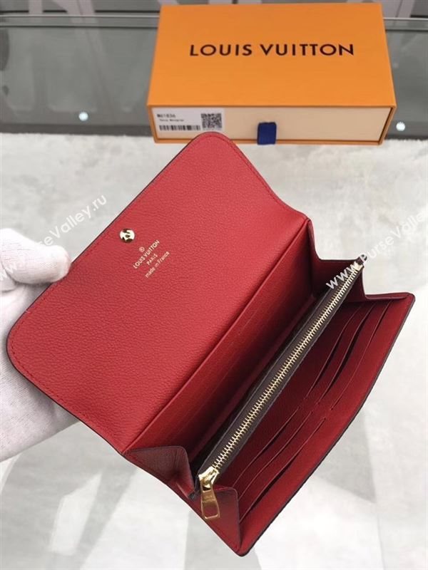 replica Louis Vuitton LV Venus Wallet Monogram Real Leather Purse Bag M61836 Red