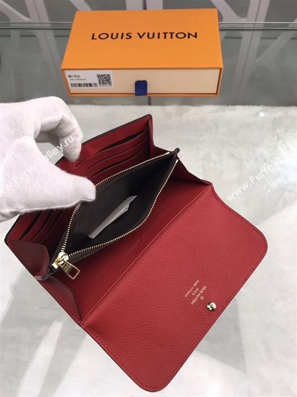 replica Louis Vuitton LV Venus Wallet Monogram Real Leather Purse Bag M61836 Red