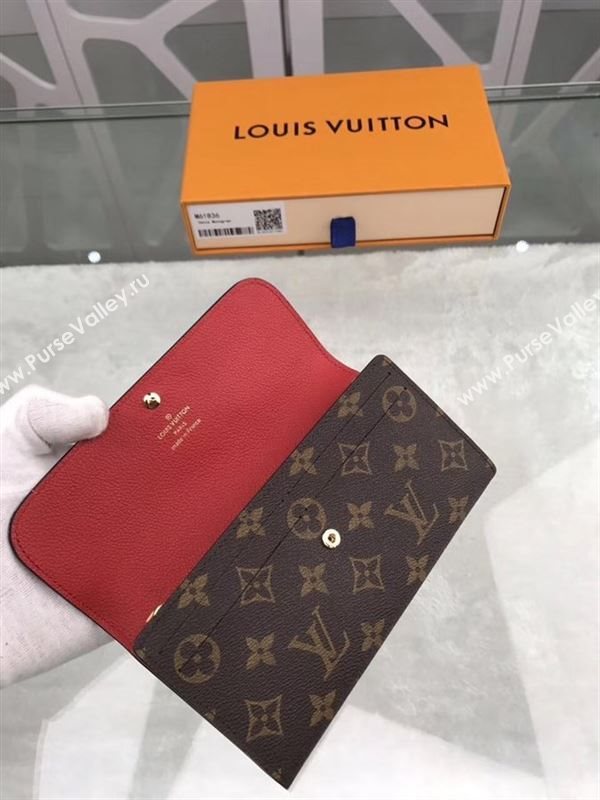 replica Louis Vuitton LV Venus Wallet Monogram Real Leather Purse Bag M61836 Red