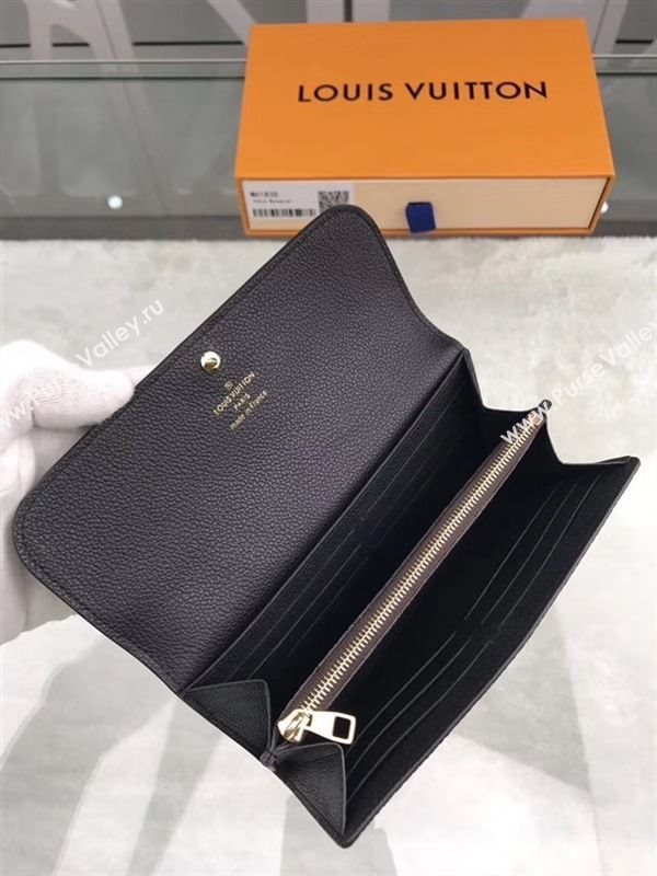 replica Louis Vuitton LV Venus Wallet Monogram Real Leather Purse Bag M61835 Black