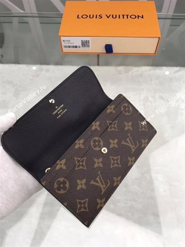 replica Louis Vuitton LV Venus Wallet Monogram Real Leather Purse Bag M61835 Black