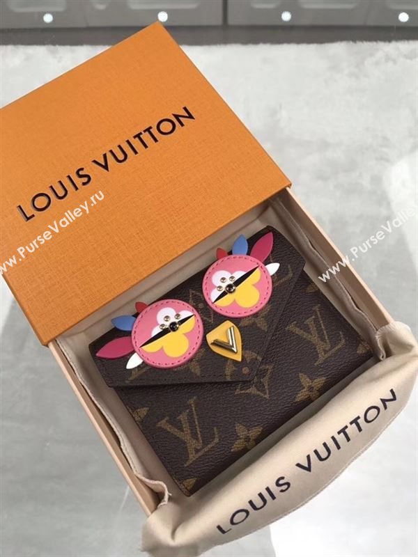 replica Louis Vuitton LV Victorine Love Birds Wallet Monogram Purse Bag M60660 Rose