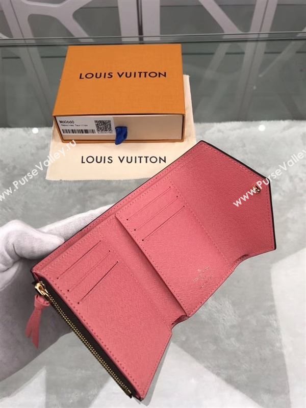 replica Louis Vuitton LV Victorine Love Birds Wallet Monogram Purse Bag M60660 Rose